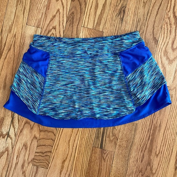 Blue Athleta Sport Skort, sz M, inner short with pockets - Picture 1 of 5